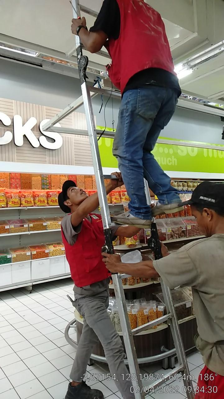 Instalasi dan Perbaikan Fire Alarm Kebakaran Hypermart Maluku City Mall Ambon